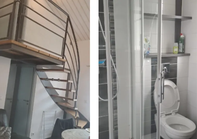 Escalier et salle de bain Escalier et salle de bain